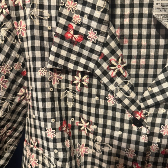 Y2K gingham butterfly top - Picture 3 of 6